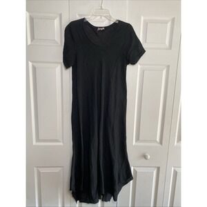 Tendencies Womens Large Black Linen Dress Clean Girl